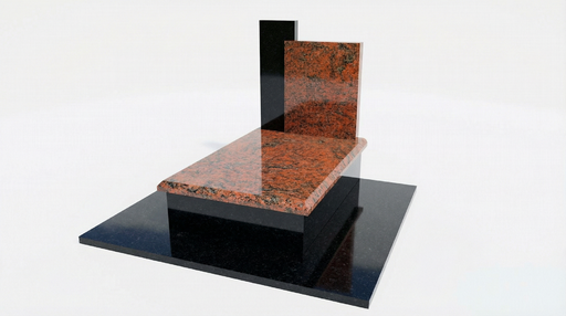 [6293] Urnový pomník žula Multicolor Nero