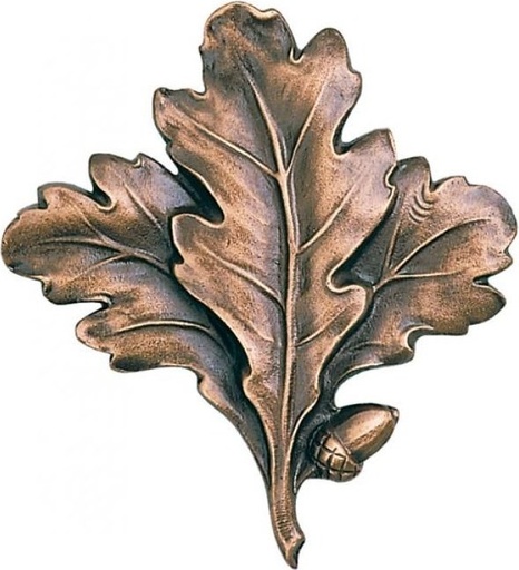 [ST-SK-13300] Bronze-Kranz mit Eichenblättern für Grabmal, 14×12 cm