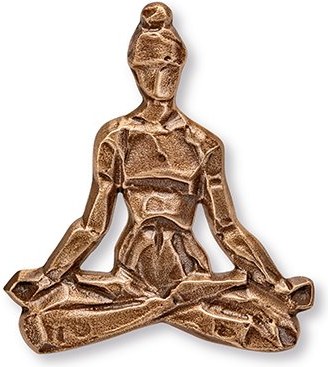 [ST-SK-18916] Bronze-Relief Lotusblume für Grabmal, 8×7 cm