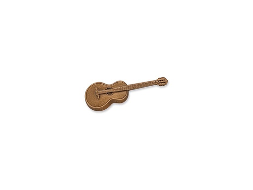 [ST-SK-18922] Bronzová kytara na náhrobek, 3×9,5 cm