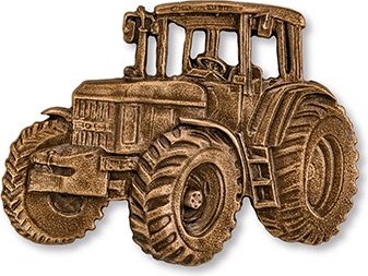 [ST-SK-18927] Bronzový traktor na náhrobok, 7×9 cm alebo 10×14 cm