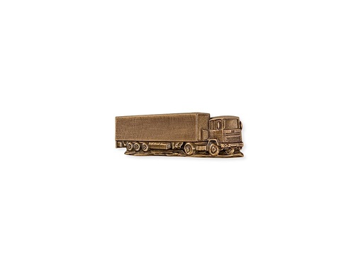 [ST-SK-18939] Bronzový nákladný automobil na náhrobok, 4×11 cm