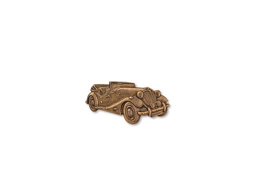 [ST-SK-18949] Bronzový reliéf Oldtimer na náhrobek, 5×9 cm nebo 8×15,5 cm