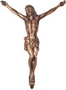 Bronzový Kristus na náhrobek, 15×13 cm až 36×28 cm