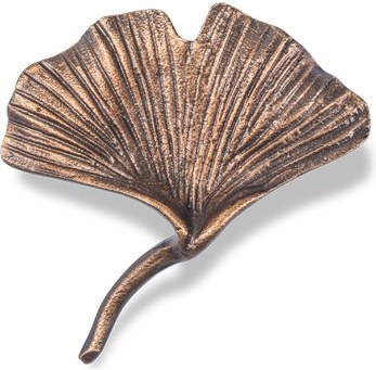 [ST-SK-20275] Bronzový list ginko na náhrobek, 9×9 cm