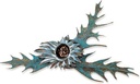 Bronze-Distel für Grabmal, 13×23 cm