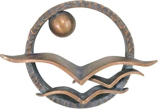 [ST-SK-20472] Bronzový reliéf Návrat, 11×16 cm
