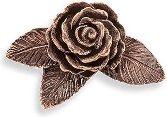[ST-SK-20473] Bronzová ruža na detský náhrobok, 4×6 cm