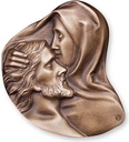 Bronzová Pieta na náhrobok, 8×8 cm