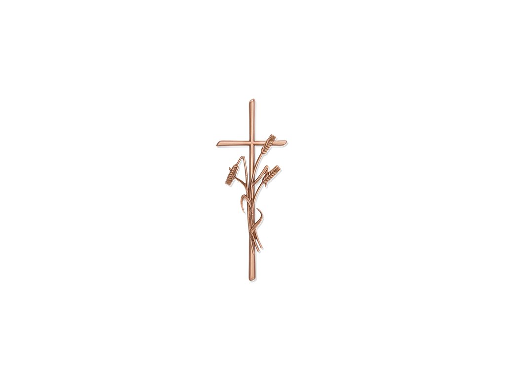 Náhrobní kříž Scriptura s klasickými klasmi, 40×15 cm