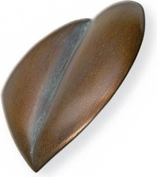 [ST-SK-20613] Bronzový list ruže na náhrobok, 8×6 cm