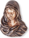 Bronzová Madona na náhrobok, 15×12×6 cm