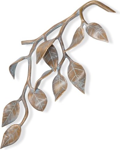 Bronzová vetva na náhrobok, 41×18 cm