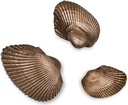 Bronzová mušľa na náhrobok, 2×3 cm až 4×5,5 cm