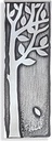 Nerezová ozdoba na náhrobok Strom, 17×6 cm