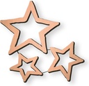 Bronze-Stern für Kindergrabmal, 7×8 cm