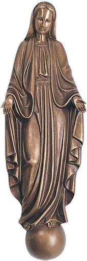 [ST-SK-20870] Bronzene Madonna für Grabmal, 25×8 cm oder 39×14 cm