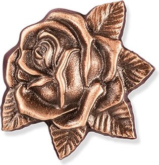 [ST-SK-20937] Bronzová ružová kvetina na detský náhrobok, 6×5 cm