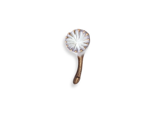 [ST-SK-20959] Bronzová ozdoba Pusteblume na náhrobek, 3,5×1,5 cm