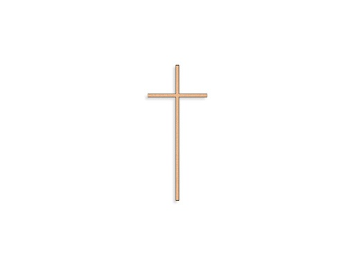 [ST-SK-26021] Náhrobní kříž s krystalem, bronz, 10–45 cm