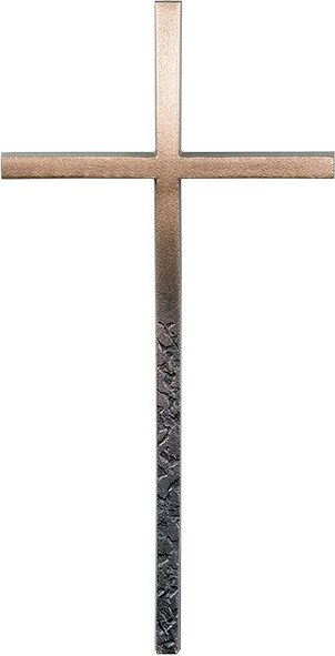 Náhrobní kříž Linea z bronzu, 10–45 cm