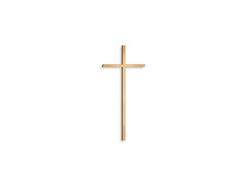 [ST-SK-26035] Náhrobní kříž s krystalem, bronz, 8–80 cm