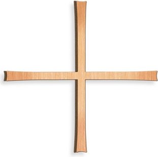 Rovnoramenný kríž na náhrobok, bronz, 8–30 cm