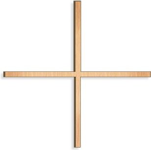 [ST-SK-28047] Rovnoramenný kríž na náhrobok, 8–30 cm, bronz alebo nerez