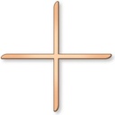 Gleicharmiges Kreuz für Grabmal, 12×12 cm