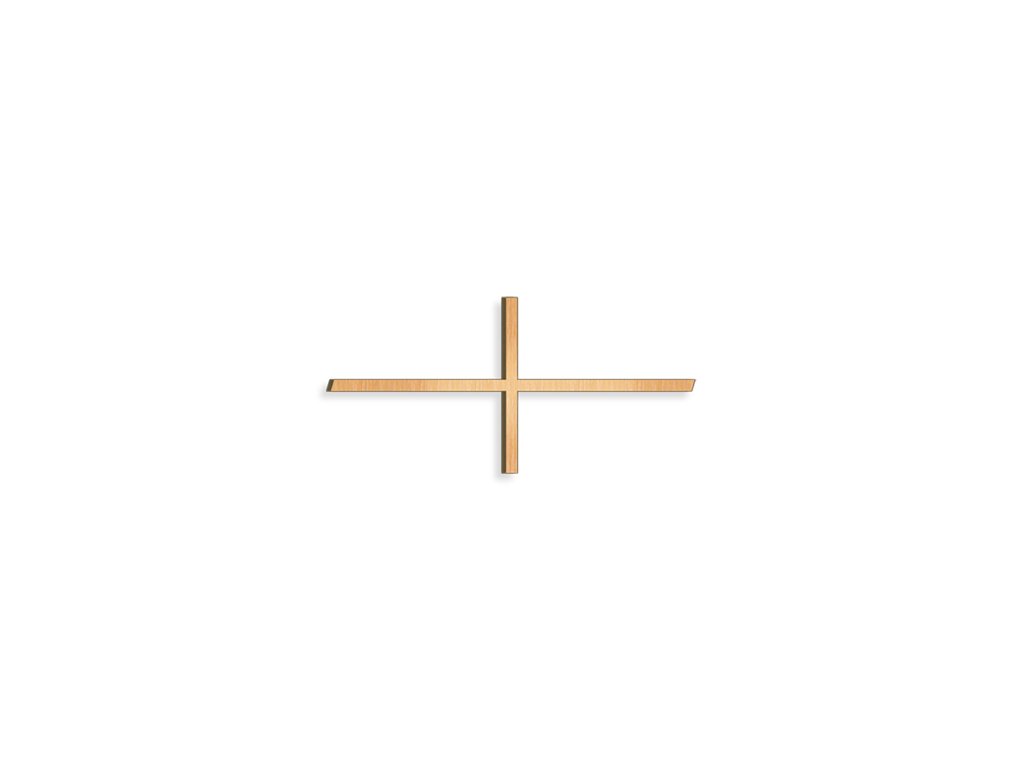 Náhrobní kříž Breitkreuz z bronzu, 10×20 cm