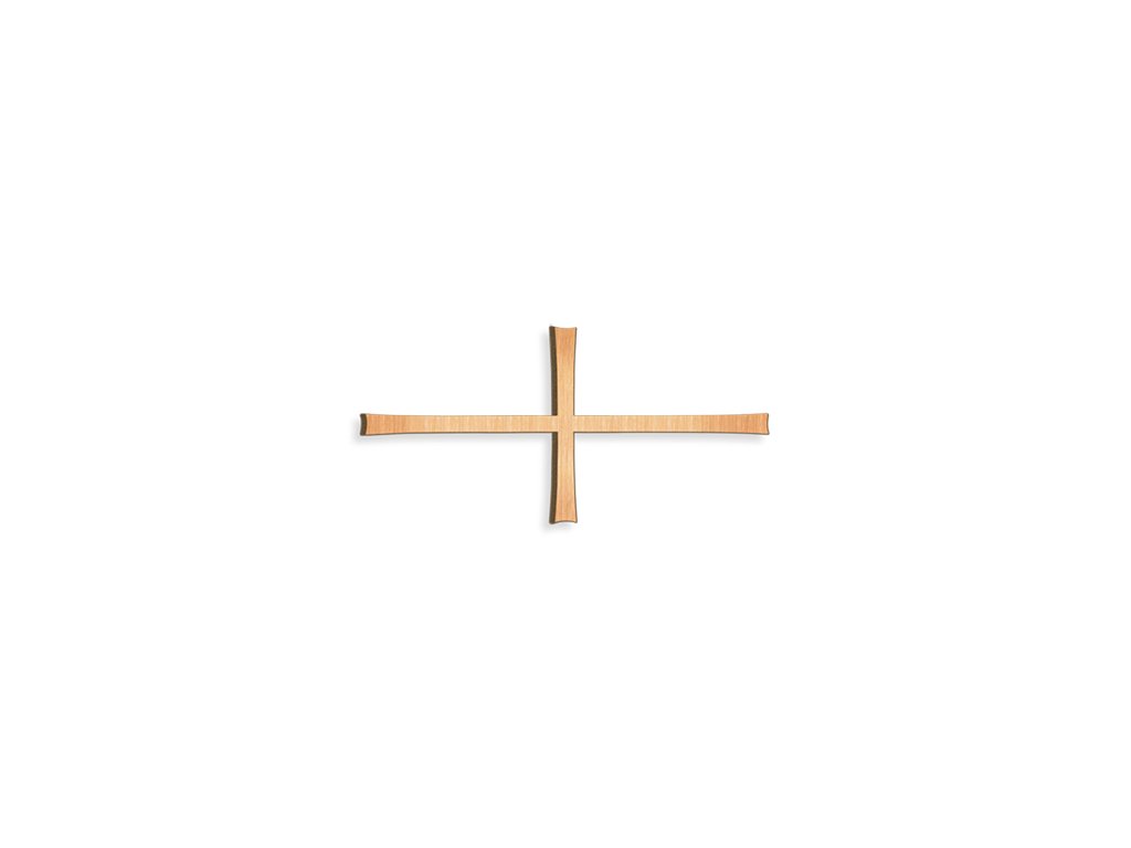 Náhrobní kříž Breitkreuz z bronzu, 15×35 cm