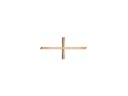 Náhrobní kříž Breitkreuz, bronz/nerez, 4,4–15 cm