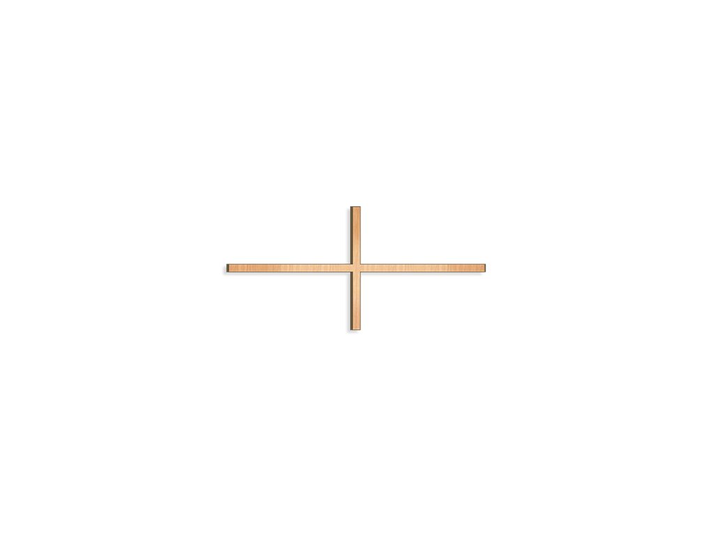 Náhrobní kříž s nápisem, bronz a nerezová ocel, 4,4–15 cm