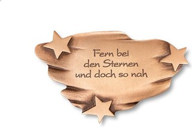 [ST-SK-31552] Náhrobní deska hvězdná obloha s gravírou, 9,5×15,5 cm