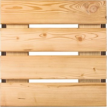 Holz-Sitzplatte für Grabmal, 40×40 cm