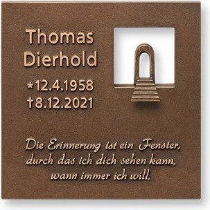 [ST-SK-31668] Bronzová doska Nebeská brána, 15×15 cm