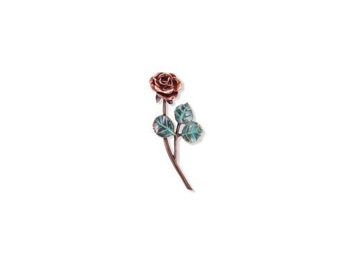[ST-SK-32001] Bronze Rose für Grabmal, 10×4 cm bis 25×10 cm