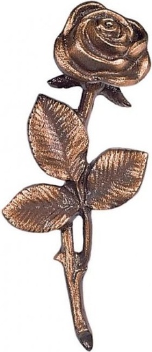 [ST-SK-32690] Bronzová ruža na náhrobok, 15×7 cm