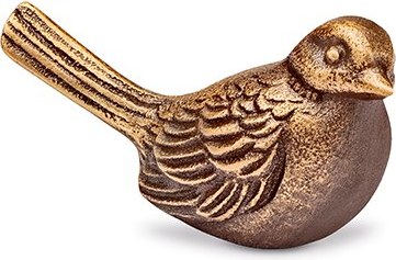 [ST-SK-37139] Bronzový ptáček na náhrobek, 3,5×3×6,5 cm