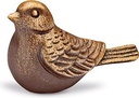 Bronzový ptáček na náhrobek, 4×3,5×7,5 cm