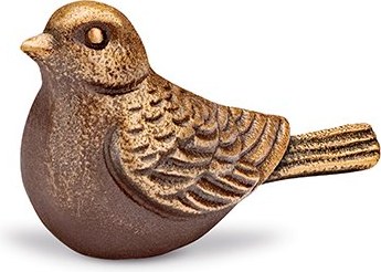 [ST-SK-37140] Bronzový ptáček na náhrobek, 4×3,5×7,5 cm