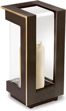 [ST-SK-40246] Bronzový lampáš na náhrobok, 25×12×12 cm