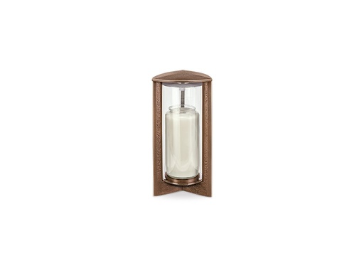 [ST-SK-40376] Bronzová lucerna na náhrobek, 25×11×11 cm