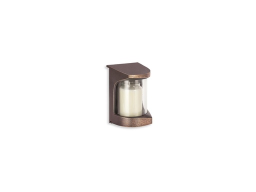 [ST-SK-42460] Nástěnná lucerna na náhrobek, bronz, 14,5×9,5×9,5 cm