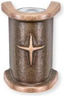 [ST-SK-53030] Nástenná váza na náhrobok, bronz, 10×7×5 cm