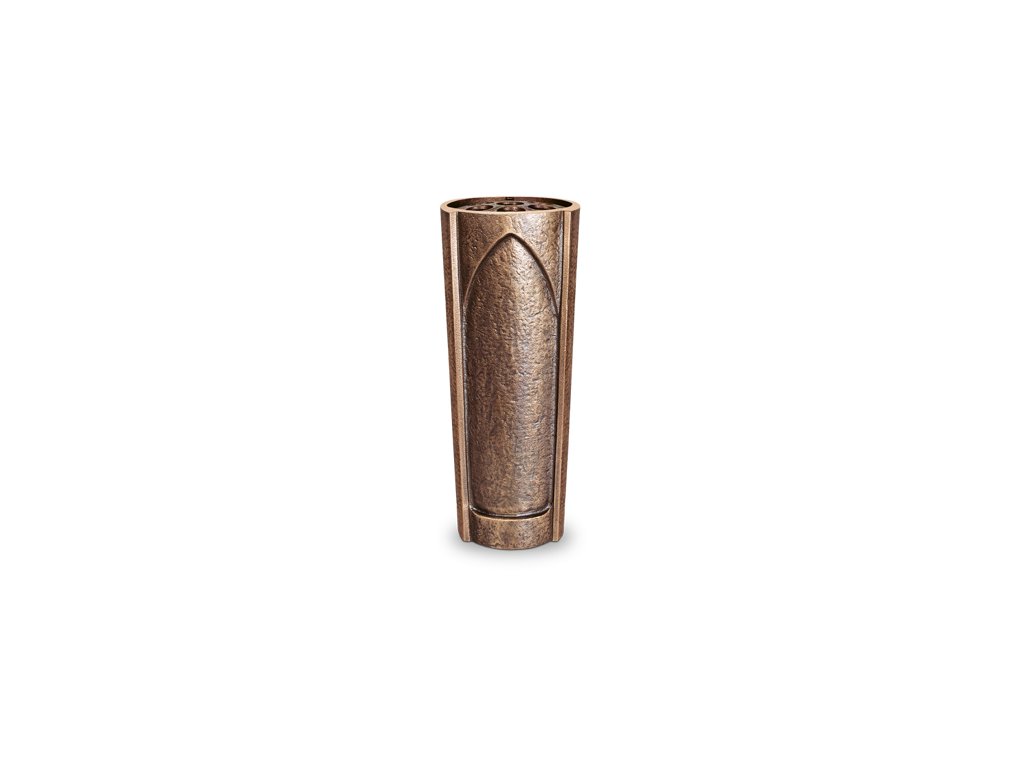 Bronzová váza na náhrobek, výška 18 cm nebo 25 cm