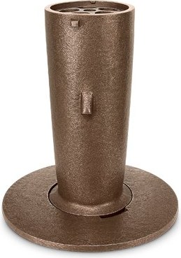 [ST-SK-53122] Zapustená váza na náhrobok, bronz, výška 21–24 cm