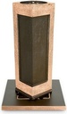Bronzová zapustená váza na náhrobek, 28×9,5×9,5 cm