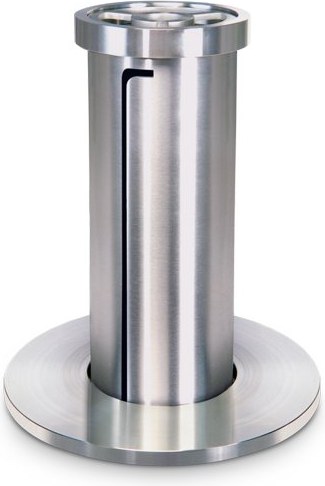 [ST-SK-53187] Eingelassene Vase für Grabmal aus Edelstahl, Höhe 24 cm
