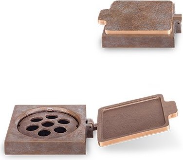 [ST-SK-53228] Bronze-Blumentopf-Ring für Grabmal, 11×13 cm